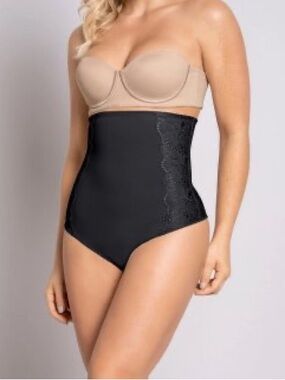 Leonisa Women’s Firm Control High-Waist Brief With Thong Shapewear